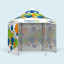 Tente pliable imprimée Select Hexagon 4 m, 4 parois pleines