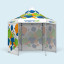 Tente pliable imprimée Select Hexagon 4 m, 4 cloisons pleines