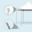Pavillon pliable Select Hexagon sécurisé avec kit d'ancrage (accessoire optionnel)