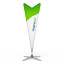 Bowflag® Premium Dart, inclus pied en croix avec rotateur et ressort