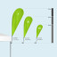 Aperçu des formats : Bowflag® Basic dans porte-Bowflag® vertical