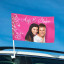 Drapeau de voiture pour cortège de mariage