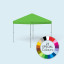 Pavillon Eco avec structure et toit de tente en couleurs spéciales