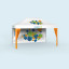 Tente Select 3 x 4,5 m : 1 paroi pleine + 2 tentures décoratives - orange