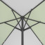Petit parasol avec manivelle, couronne vue de dessous