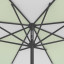 Parasol / petit parasol avec manivelle, vue de la couronne par en-dessous