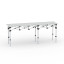 Table pliante en aluminium, 250 x 55 cm, sans partie imprimée