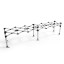 Structure en ciseaux en aluminium avec mécanisme de pliage pratique