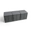 Flatcube - Cube d'assise pliable en polypropylène recyclé