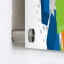 Plaque rigide PVC, tenue par entretoises en inox, distance au mur : 20 mm
