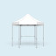 Pavillon Select Hexagon, ici avec 1 barre transversale pour paroi mi-hauteur