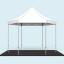 Pavillon pliable Select Hexagon 4 m avec plancher antidérapant 