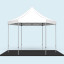 Pavillon pliable Select Hexagon 4 m avec plancher antidérapant