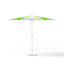 Petit parasol avec manivelle, ø 250 cm, sans volant, structure blanche
