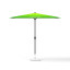 Petit parasol avec manivelle, rectangulaire, sans volant, 250 x 180 cm