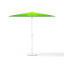 Petit parasol avec manivelle, rectangulaire, sans volant, 250 x 180 cm