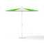Petit parasol avec manivelle, ø 300 cm, sans volant, structure blanche
