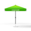 Petit parasol avec manivelle, carré, 250 x 250 cm