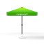 Petit parasol avec manivelle, carré, 250 x 250 cm