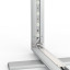 Mur d'exposition Lightbox pliable, détail : angle inférieur