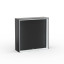 Comptoir d’exposition Lightbox flex Select : face arrière noire avec œillet