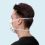 Masque à plis avec élastiques pour la tête - masque quotidien confortable