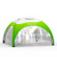 Tente gonflable Air 6 x 6 m avec 4 parois transparentes