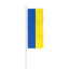 Drapeau de l'Ukraine format portrait avec présentoir Basic