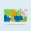 Kakémono XL format paysage avec œillets, bords ourlés