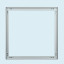 Cadre d'aluminium - vue du cadre entier - format carré