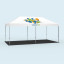 Pavillon Select combiné avec le plancher antidérapant  3 x 6 m