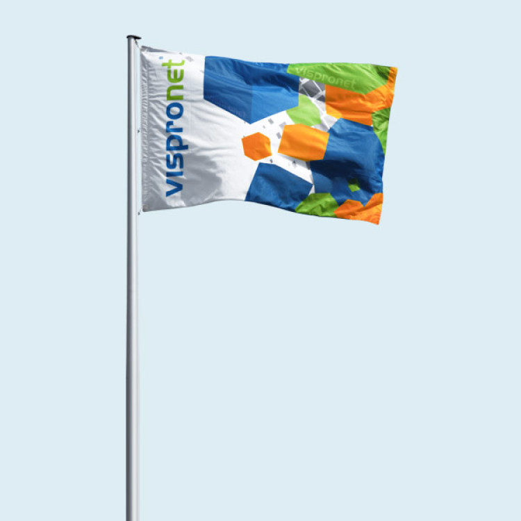 Support de drapeau en plastique, Ø 18,5 mm, avec ventouse et tube