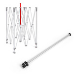 Barre de faîte pour armature du pavillon pliant Select - pièce de rechange