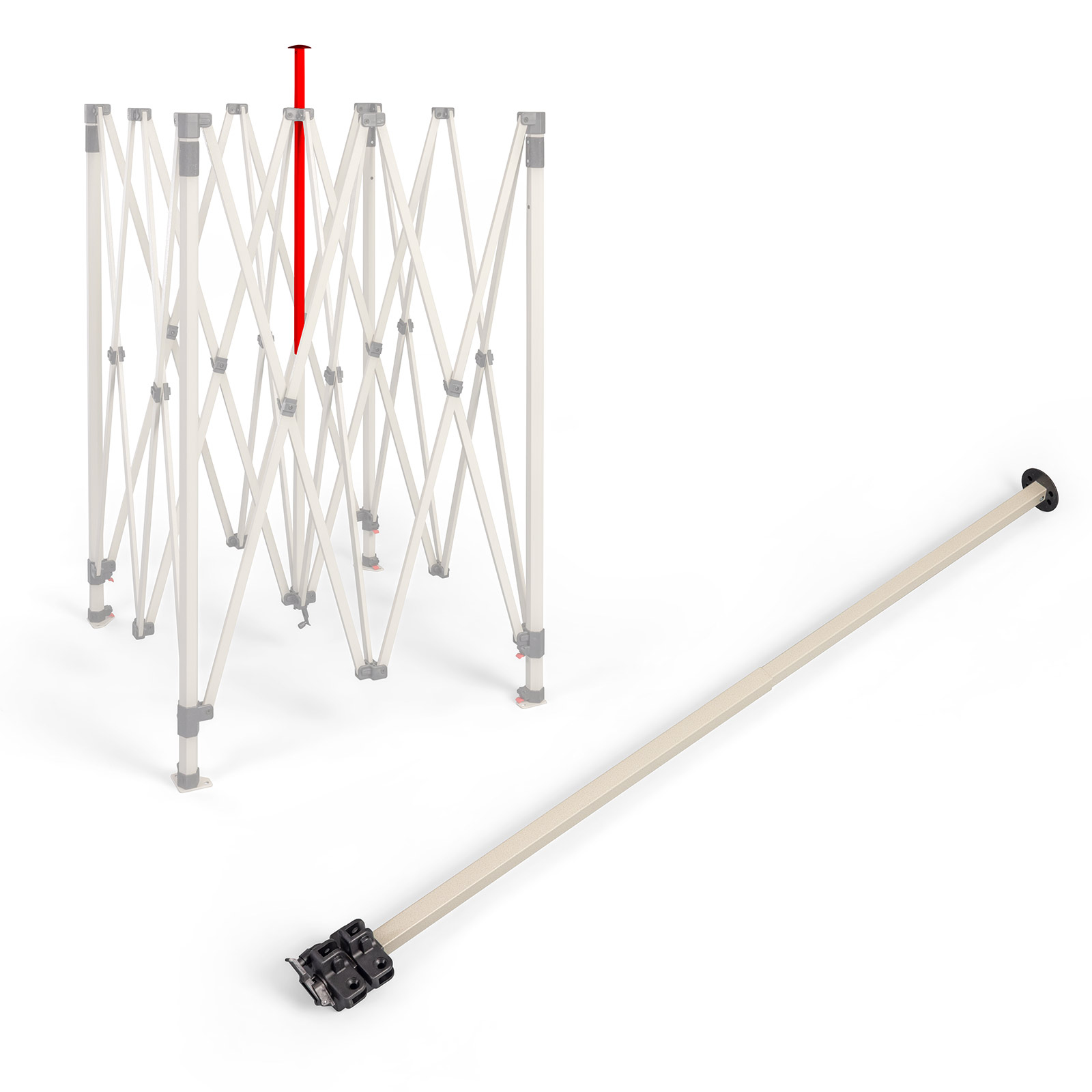 Barre de faîte pour armature du pavillon pliant Basic