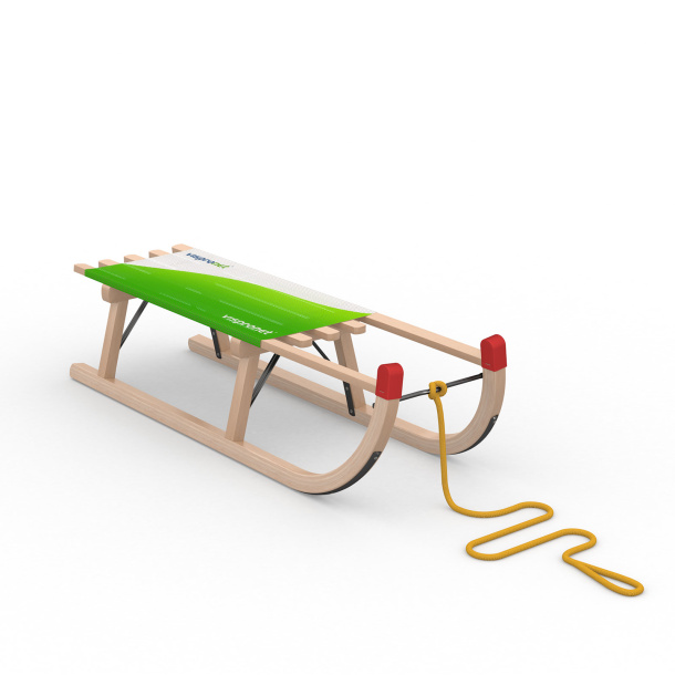 Luge Davos avec corde de traîneau à boucles (accessoires optionnels)