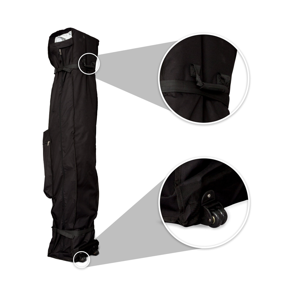 Trolley Basic : avec poignée et 2 roulettes