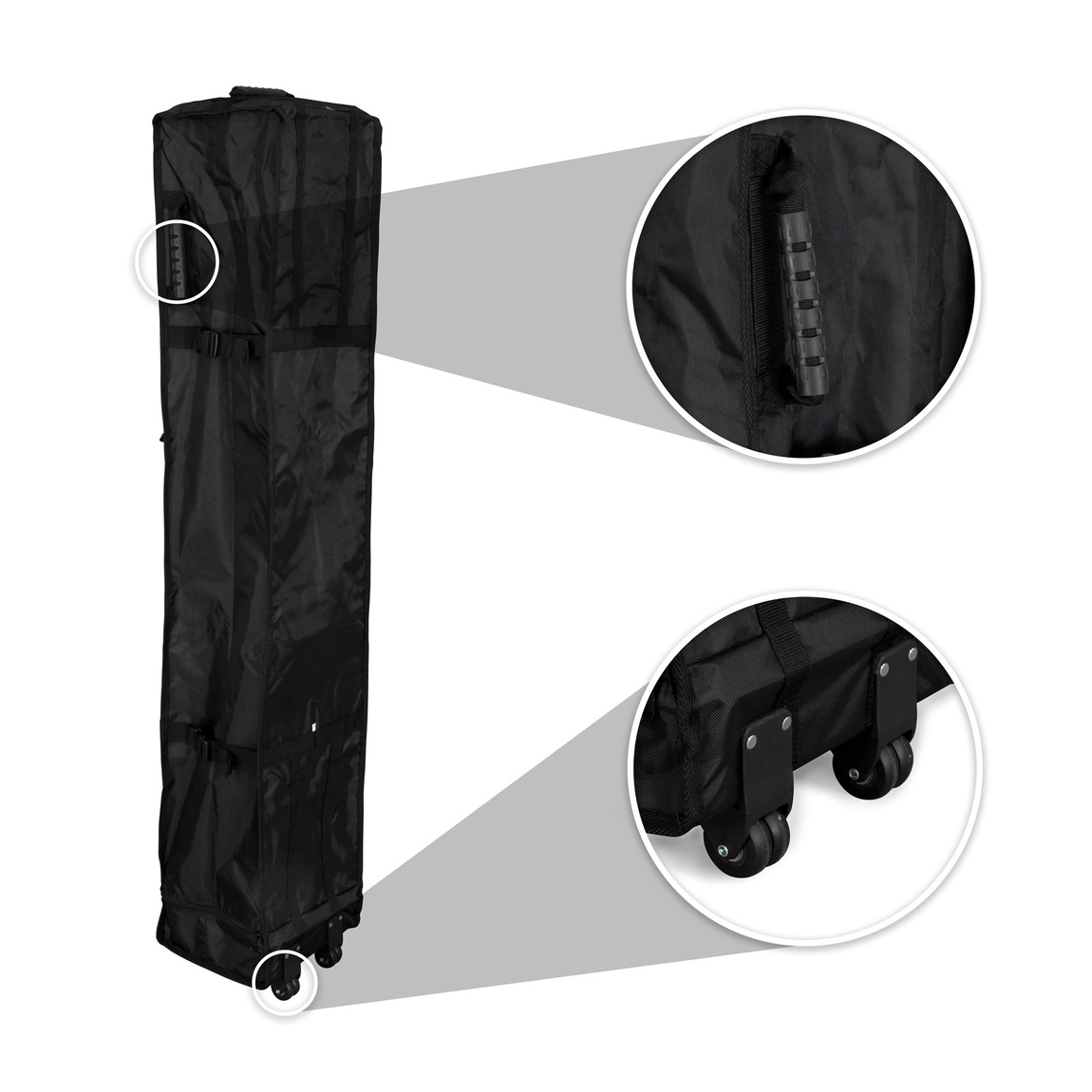 Trolley Basic : avec poignées et deux paires de roulettes