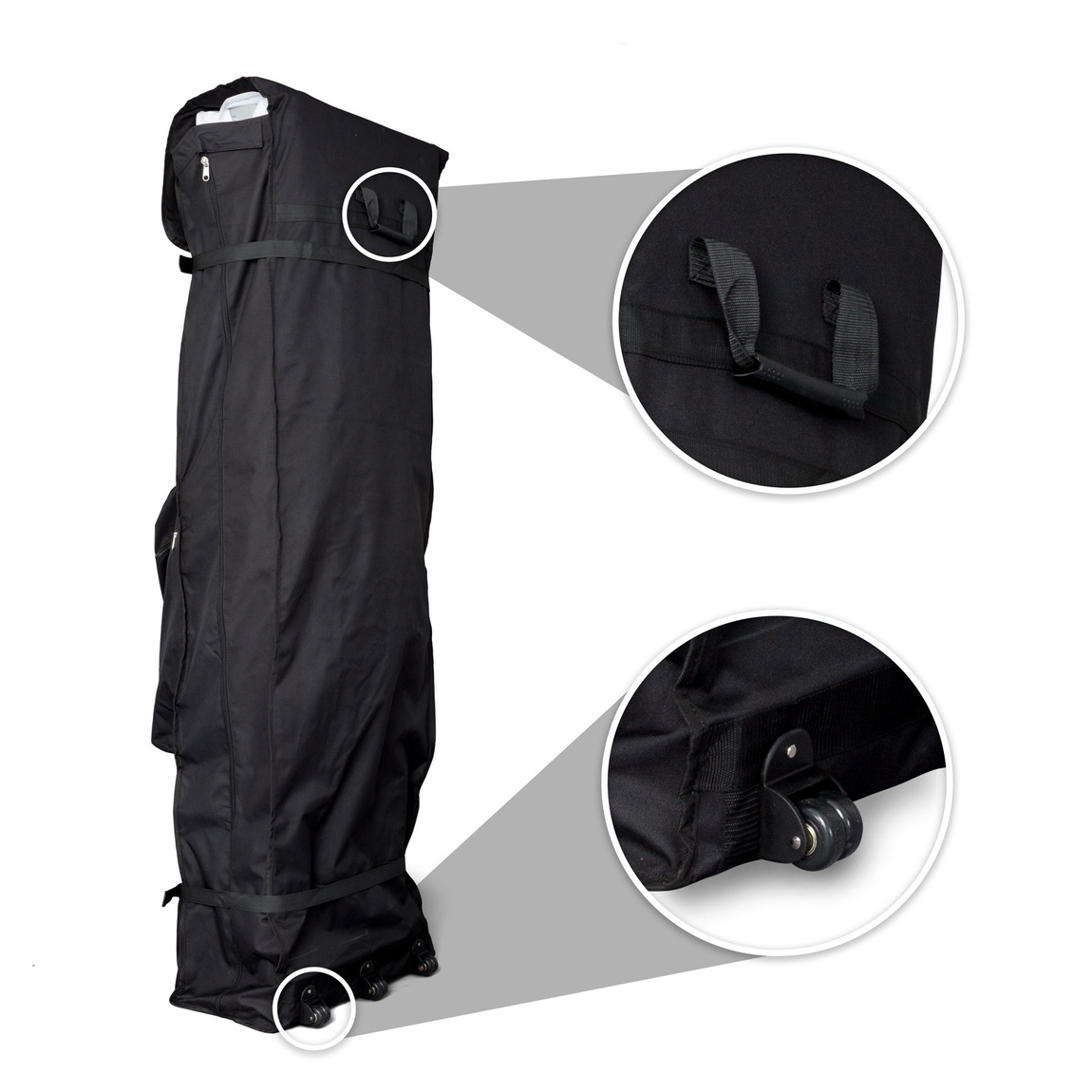 Sac trolley: avec poignée et 2 roulettes pour un transport facile