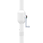 Petit parasol avec manivelle pour ouverture et fermeture faciles