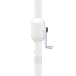 Petit parasol avec manivelle, ouverture et fermeture faciles