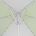 Petit parasol avec manivelle, couronne vue de dessous