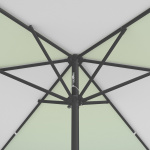 Parasol / petit parasol avec manivelle, vue de la couronne par en-dessous