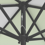 Petit parasol avec manivelle, détail du cordage