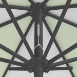 Parasol / petit parasol avec manivelle, détail du mécanisme à corde