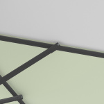 Petit parasol avec manivelle, armature robuste