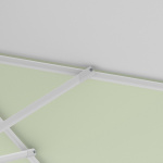 Petit parasol avec manivelle, armature robuste