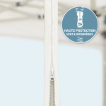 Cloison avec fermeture éclair - étanchéité parfaite au vent