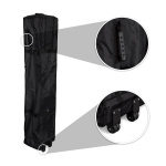 Trolley en toile, avec poignée et 2 paires de roulettes pour faciliter le transport