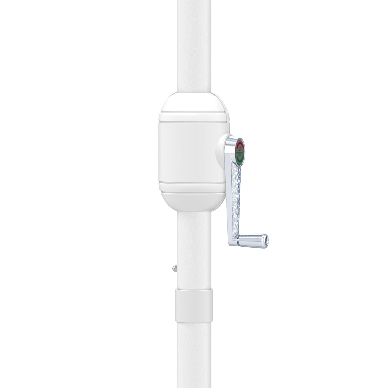 Petit parasol avec manivelle pour une ouverture et fermeture faciles