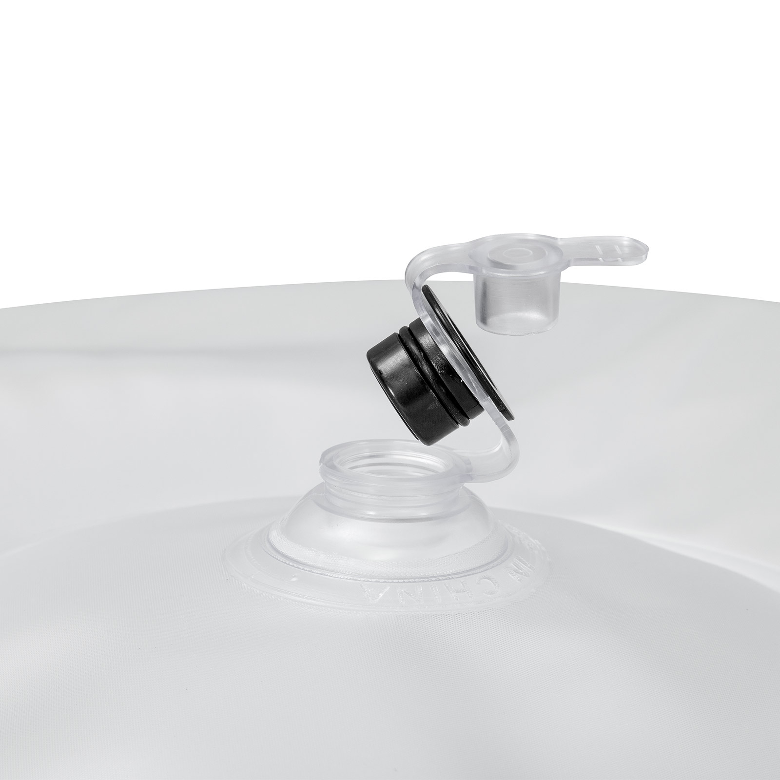 Pouf Air : Remplissage d‘air par valve de sécurité au fond